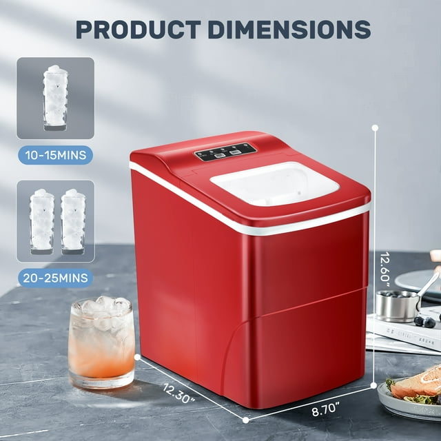 Compact and Efficient Countertop Ice Maker by Auseo