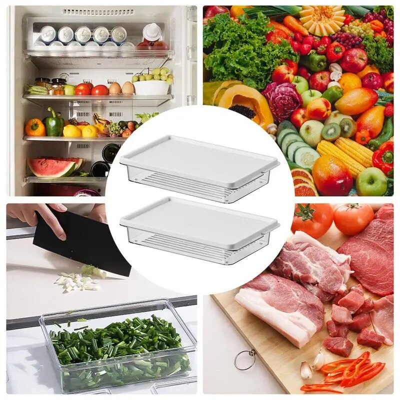 Eco-Friendly Modern Plastic Bread Box with Lid for Kitchen Storage