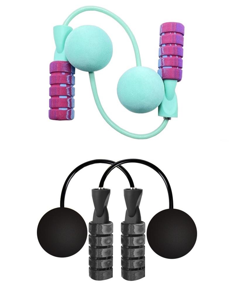 Dual-Use Weighted Jump Rope for Indoor Fitness