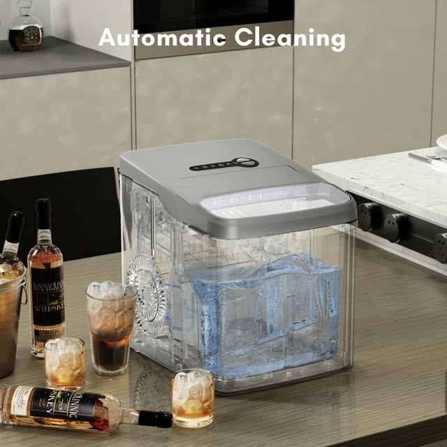 KISSAIR Compact Ice Maker - Efficient, Portable, and Stylish