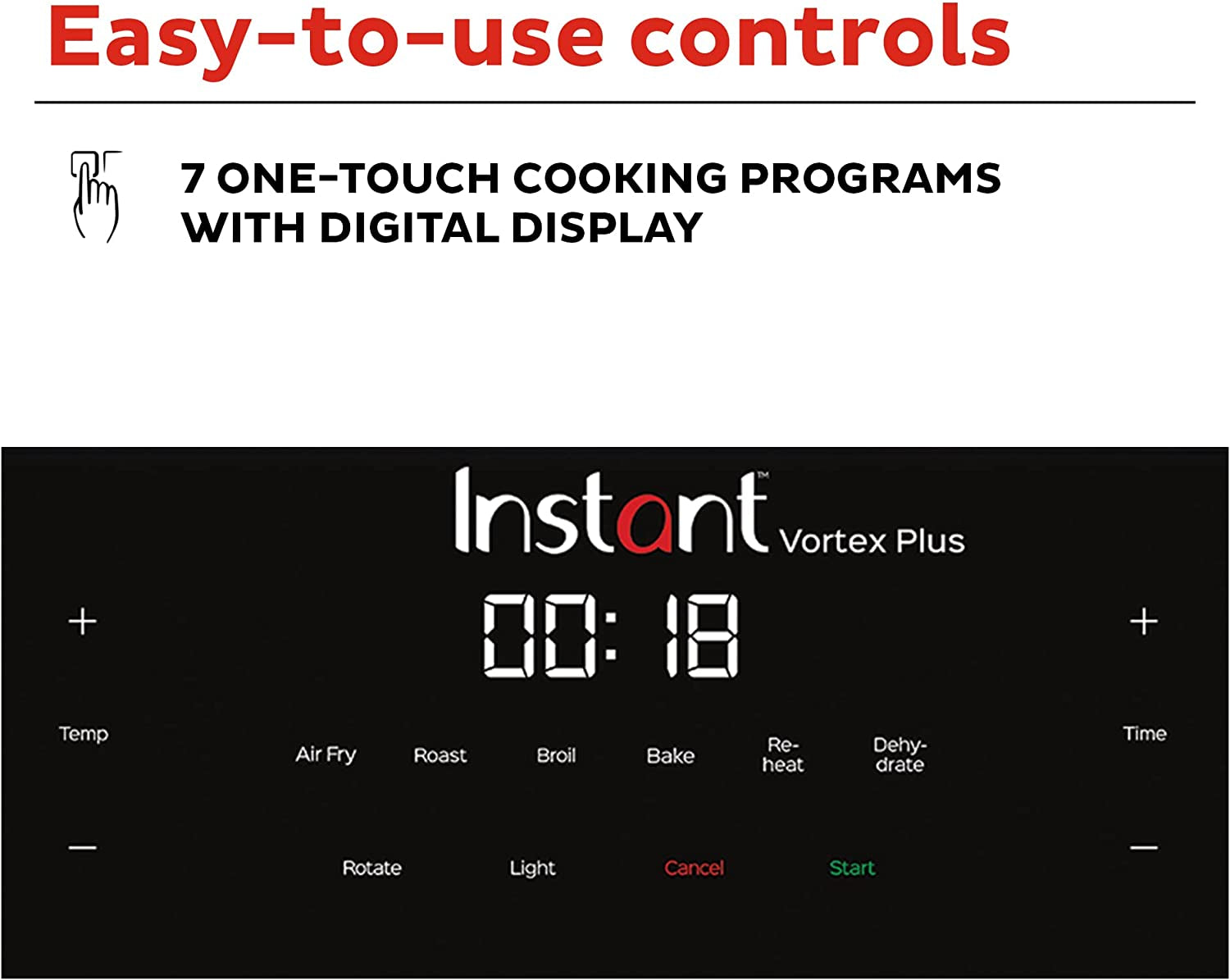 Instant Vortex Plus 10-Quart 7-in-1 Air Fryer with EvenCrisp Technology