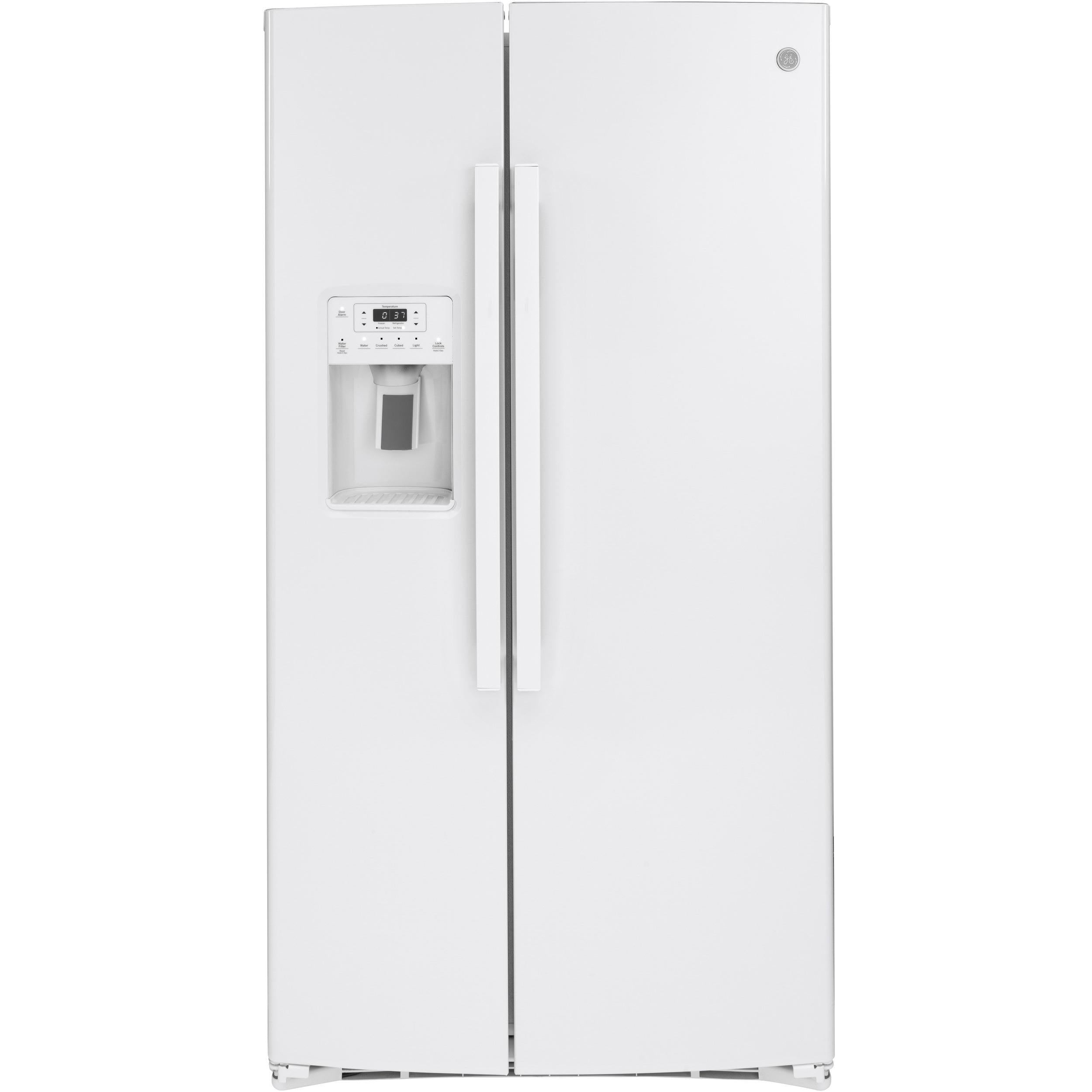 GE 36-inch Side-by-Side Refrigerator with Water/Ice Dispenser, 25.1 cu.ft.