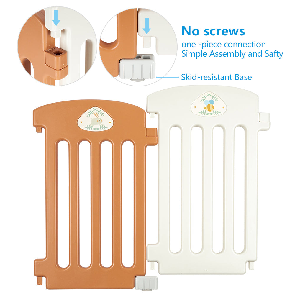 Sukko Playpen with Rubber Base for Safe Baby Play