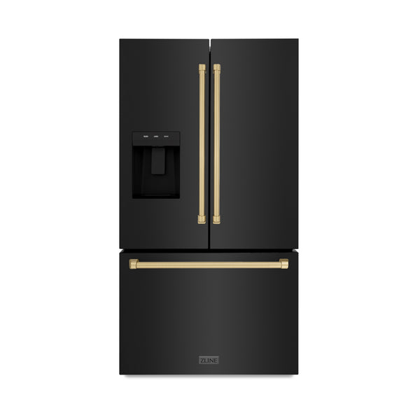 ZLINE Autograph Edition 36" French Door Refrigerator with External Water Dispenser