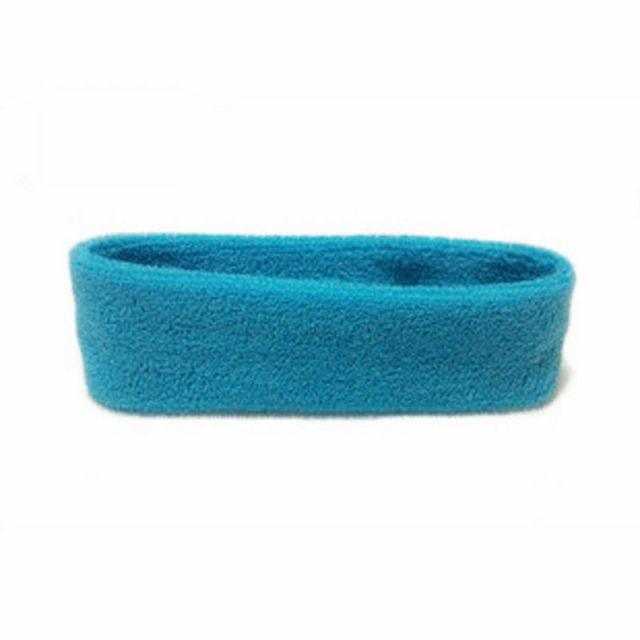 Unisex Elastic Cotton Sweatband Headband for Fitness and Style