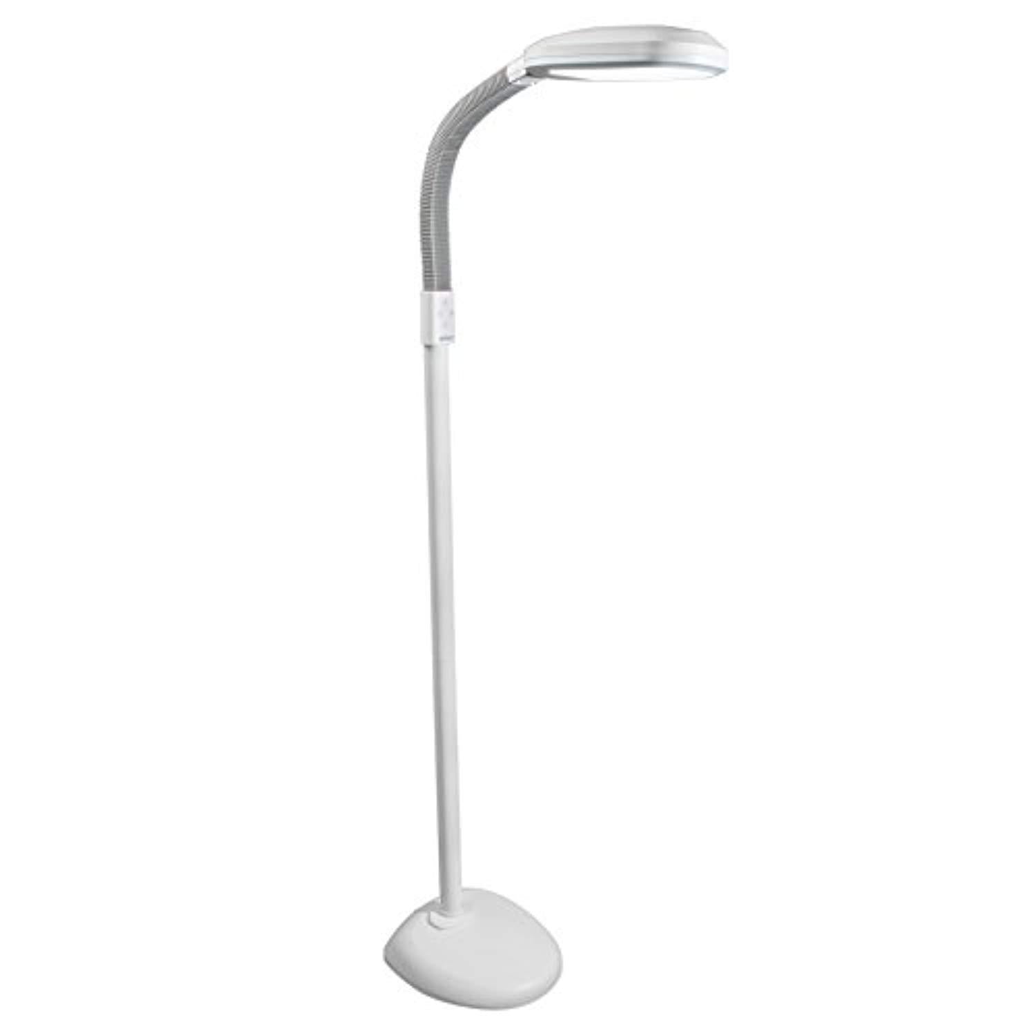 Verilux SmartLight LED Floor Lamp - Full Spectrum, Adjustable Gooseneck for Enhanced Vision