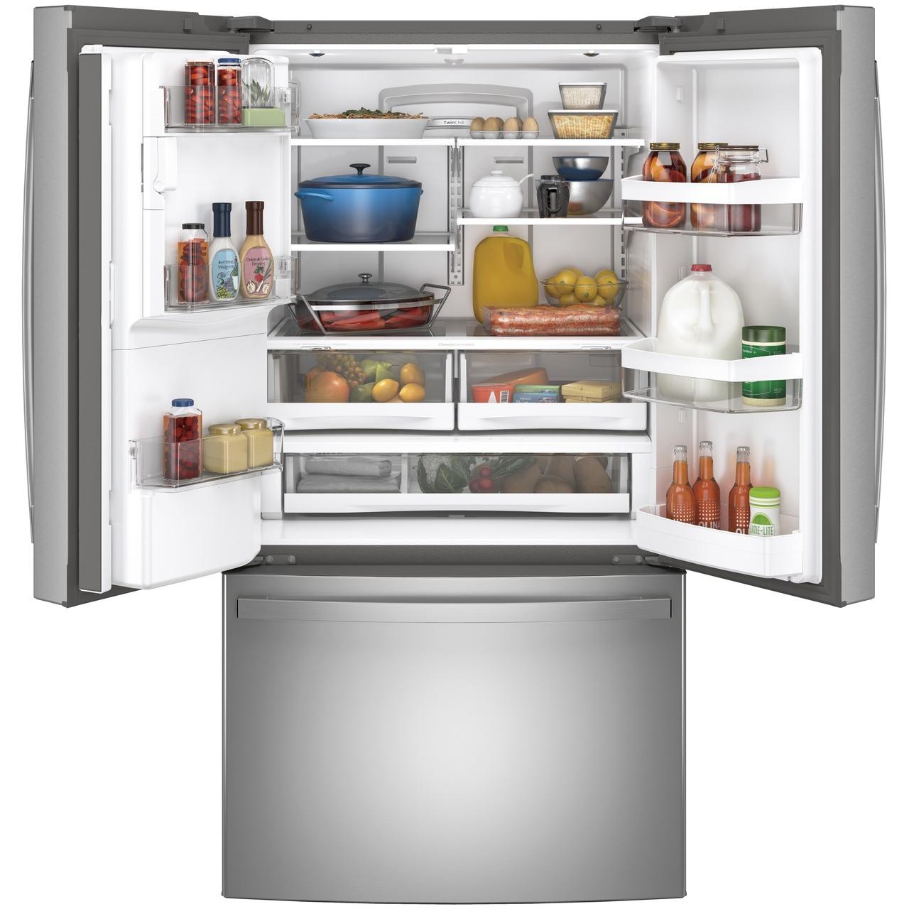 GE 27.8 cu.ft. French-Door Refrigerator with Ice & Water Dispenser