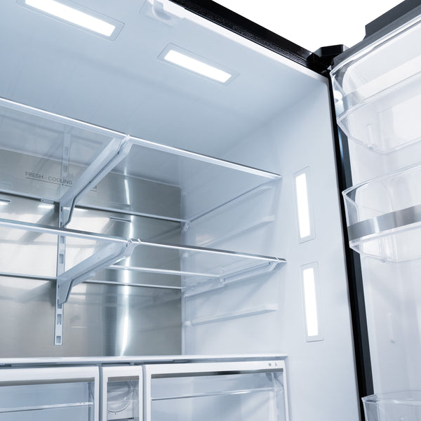 ZLINE 36" 28.9 cu. ft. French Door Refrigerator with External Water Dispenser and Dual Ice Maker