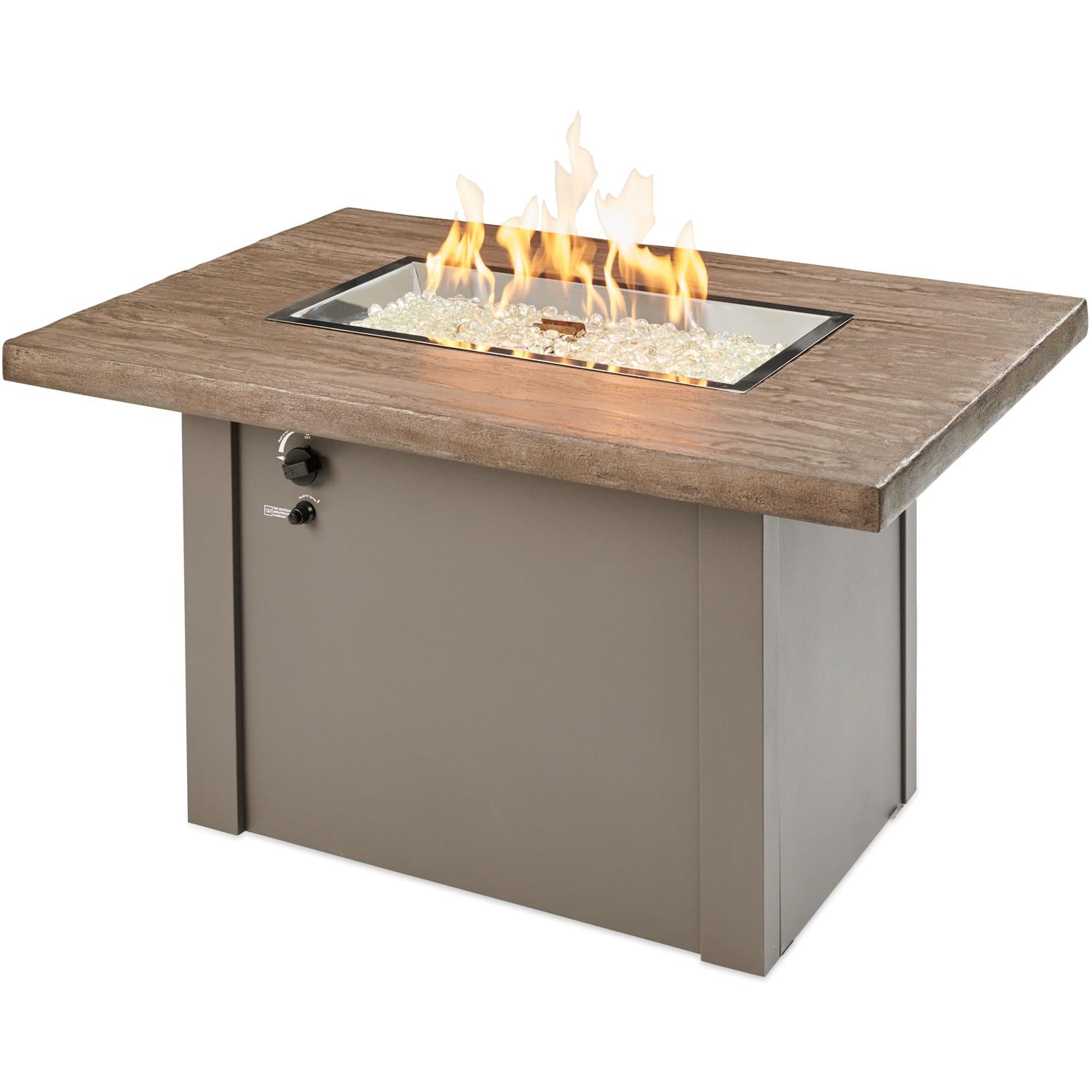 Driftwood Havenwood Gas Fire Pit Table - Modern Outdoor Heating