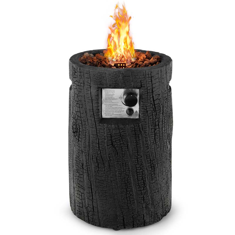 Elegant Outdoor Propane Fire Pit with Auto-Ignition, 30,000 BTU