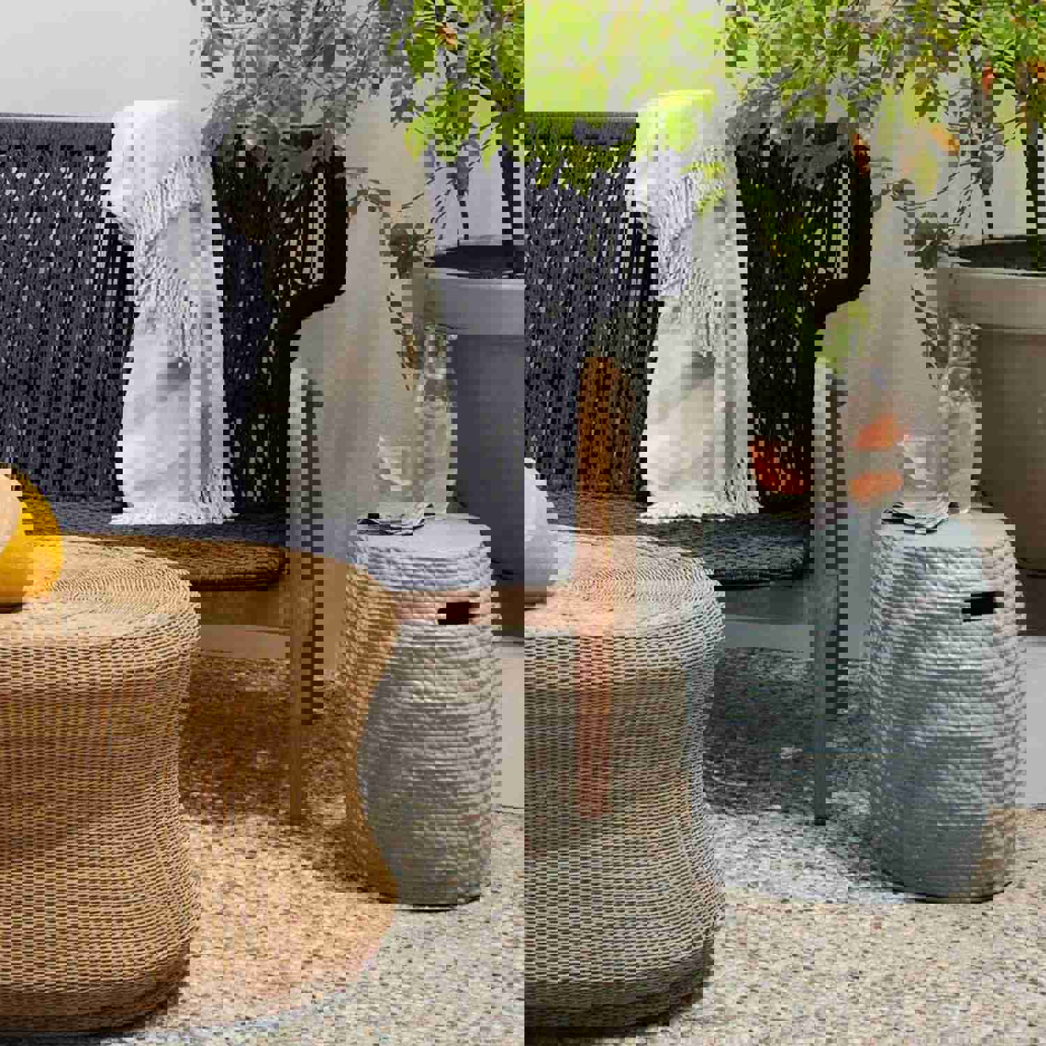 Adrian Outdoor Ceramic Side Table