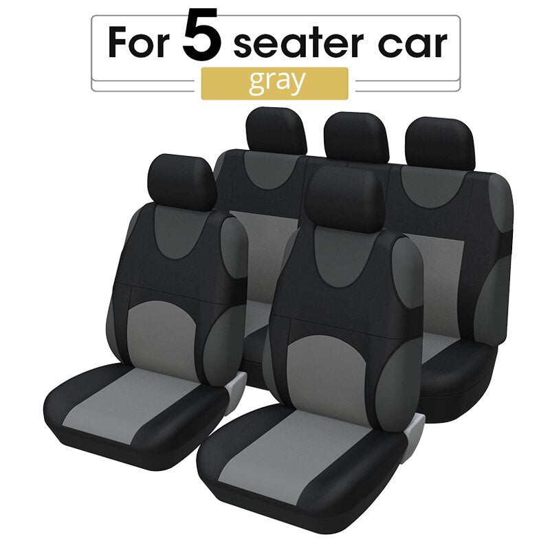 Universal Car Seat Cover Set for Chevrolet Onix, Hyundai HB20, and Other Cars