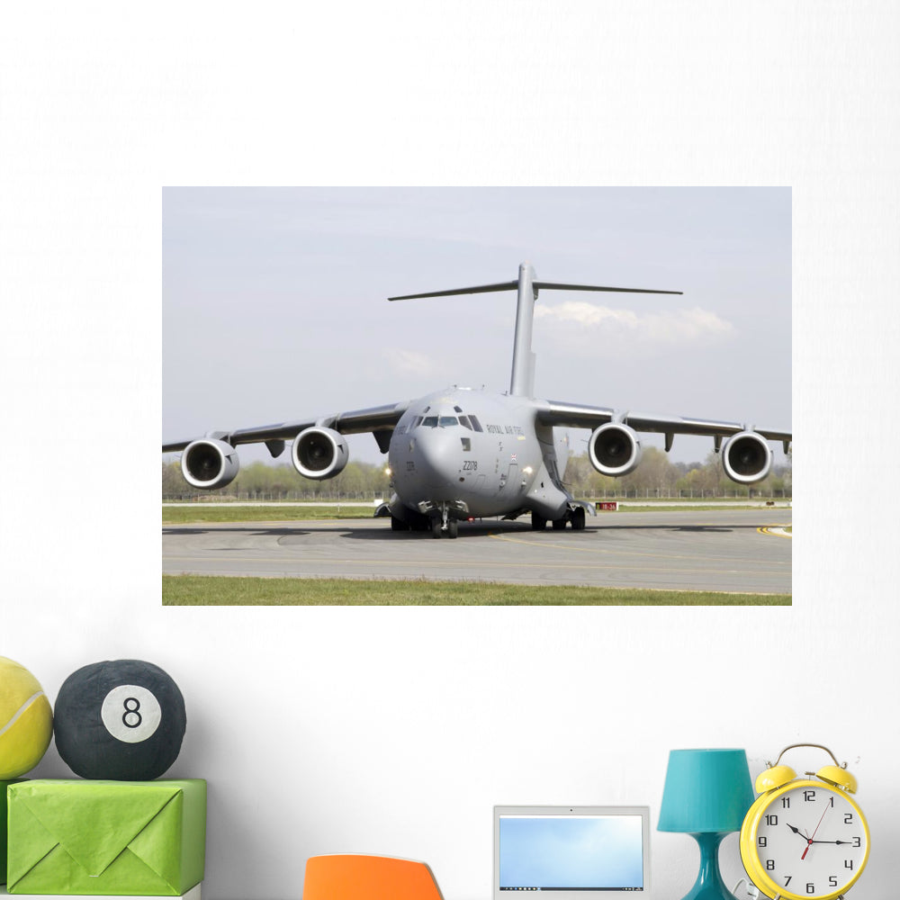 C-17 Globemaster III Royal Front Wall Decal - Large Aircraft Art for Home or Office