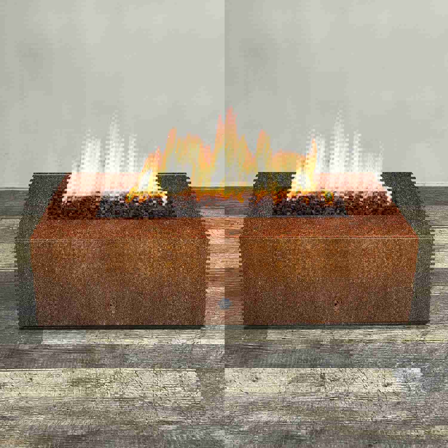 Starfire Designs Gravity 60 x 32 Rectangle Corten Steel Gas Fire Pit