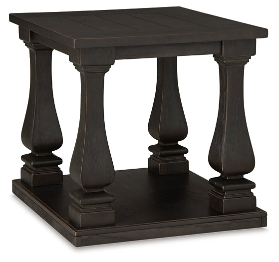 Elegant Vintage-Inspired Rectangular End Table