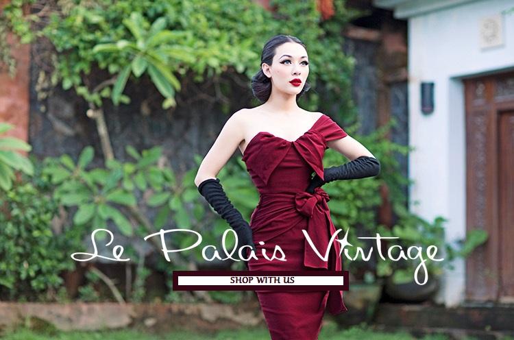 Vintage Royal Wine Red Fold Bow Sheath Dress