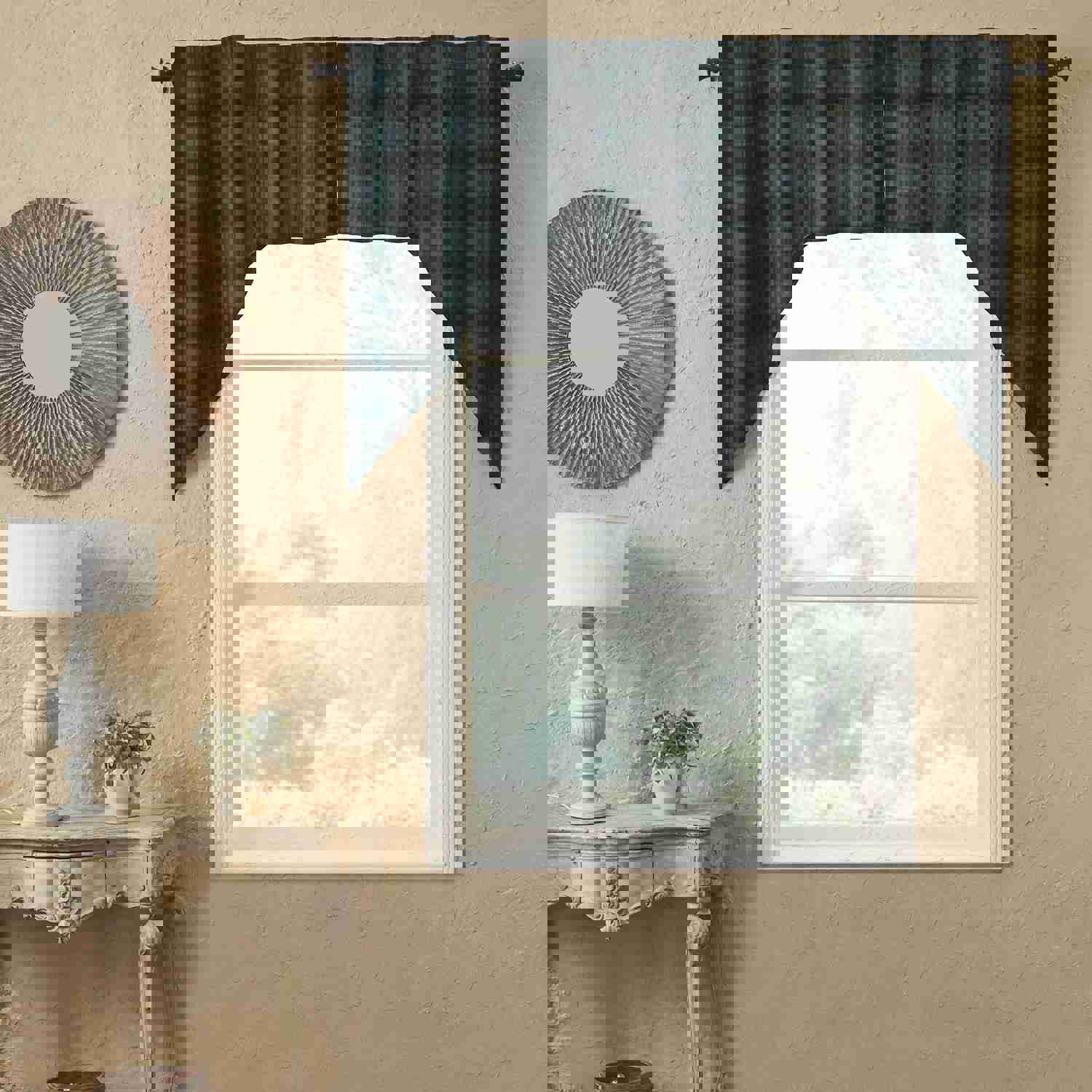Pine Grove Lined Swag Curtains - Country Rustic Style
