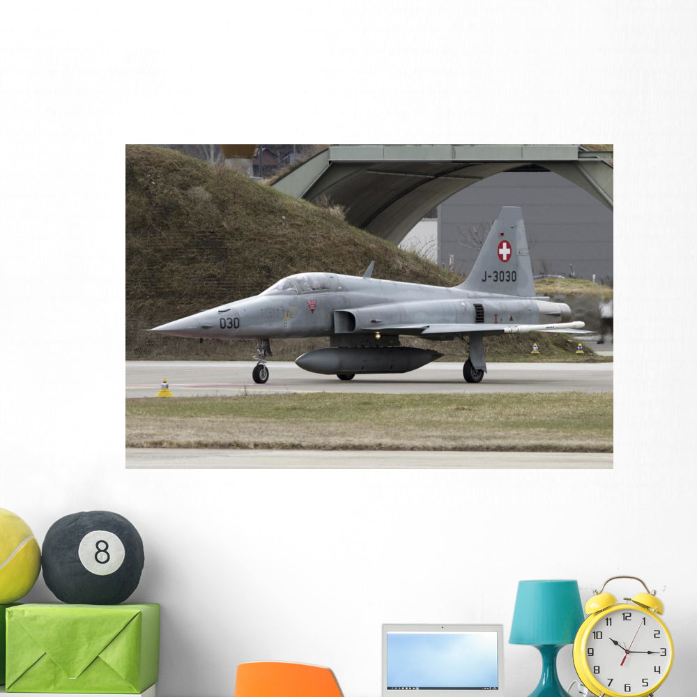 F-5 Tiger Aircraft Swiss Vinyl Wall Decal