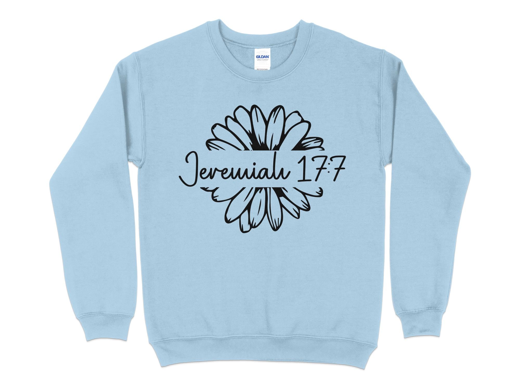 Inspirational Jeremiah 17:7 Floral Unisex Sweatshirt