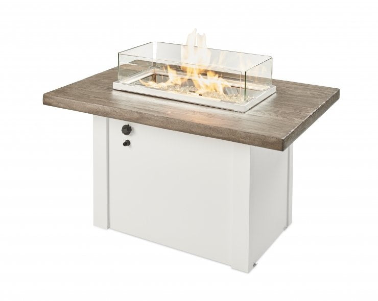 Havenwood Rectangular Gas Fire Pit Table with Crystal Fire® Plus Burner