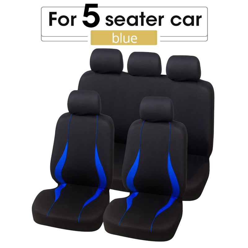 Universal Car Seat Cover Set for Chevrolet Onix, Hyundai HB20, and Other Cars