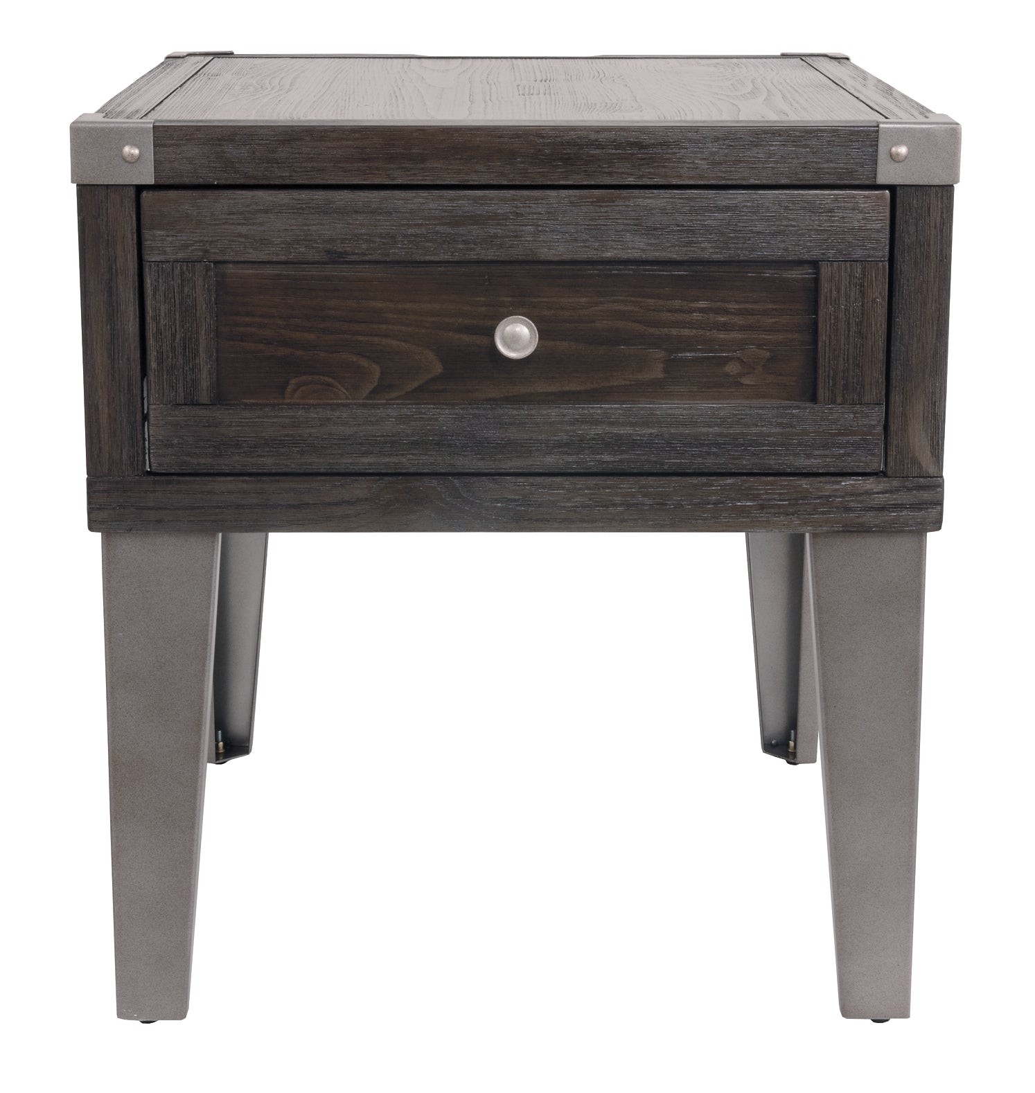 Rustic-Industrial Style Todoe Rectangular End Table
