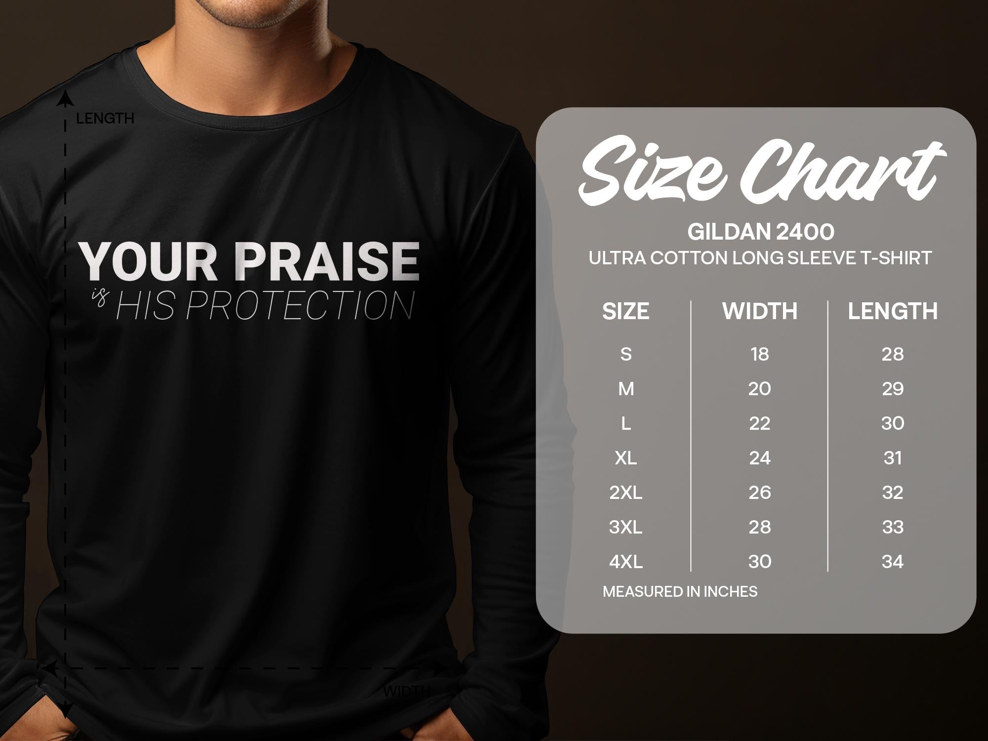 Faith-Inspired Protection T-Shirt, Long Sleeve, Hoodie - Your Praise is His Shield