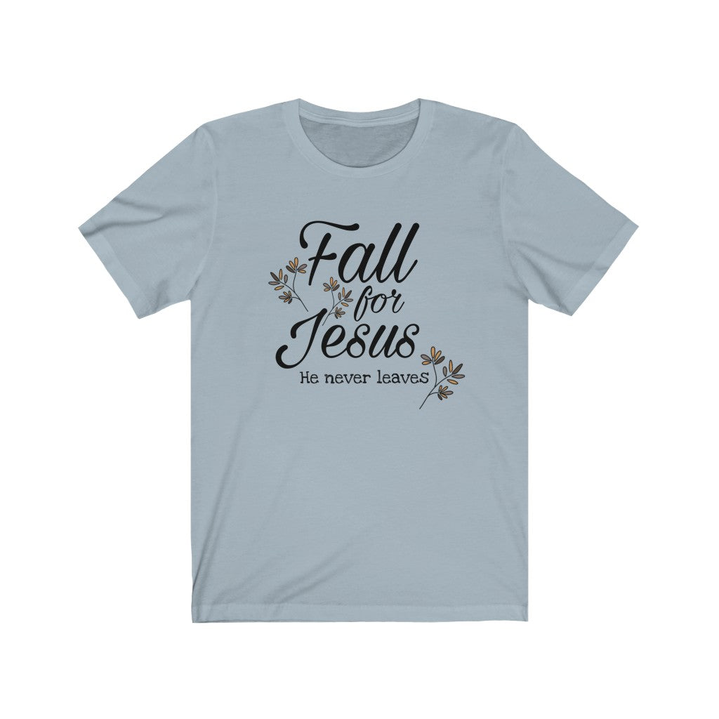 Embrace Faith in Style - Unisex Autumn Leaves Christian Short Sleeve Tee