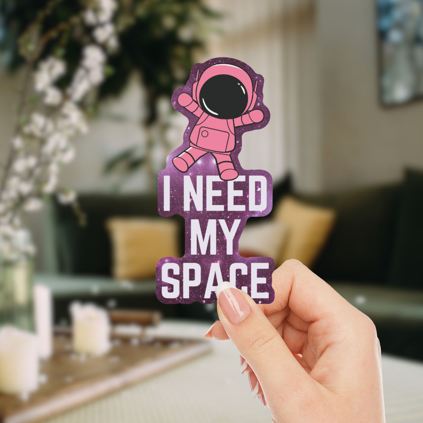 Out-of-this-World Humor: I Need My Space Astronaut Sticker