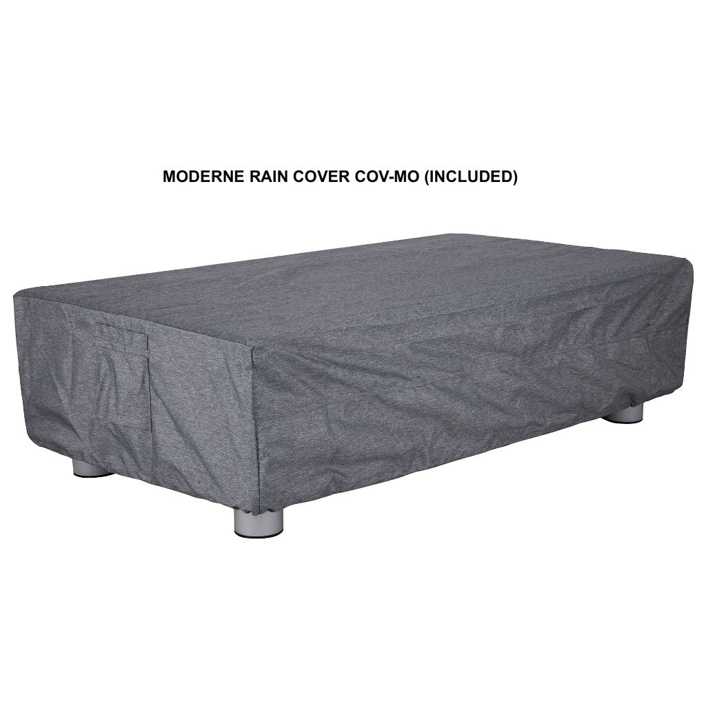 Moderne Rectangle Gas Fire Pit Table for Outdoor Relaxation