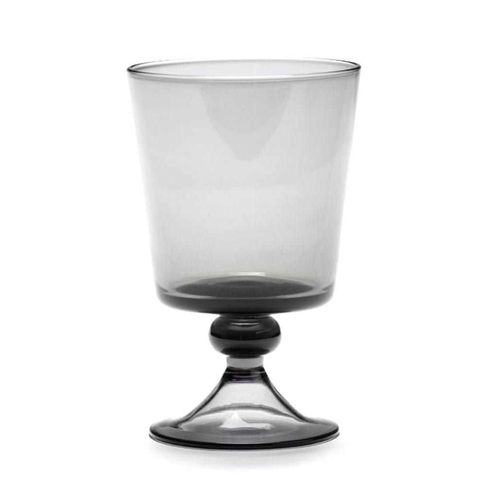 Serax La Mère Smoky Grey Red Wine Glass, 5.12 in