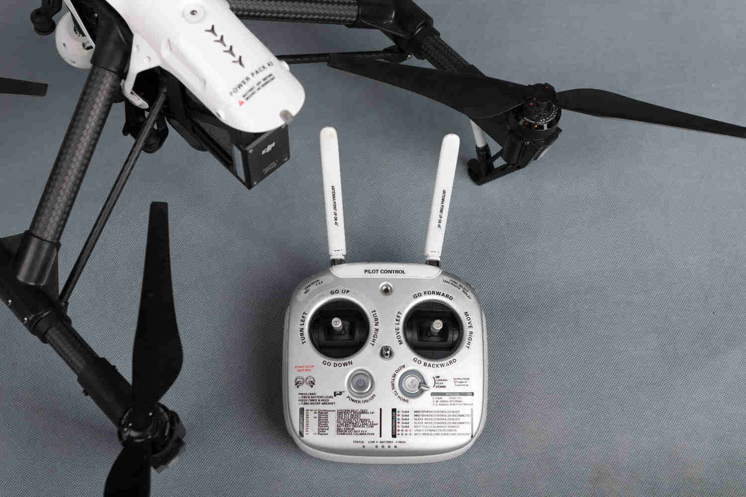 DJI Inspire Remote Control Sticker Set - Black/White Combo