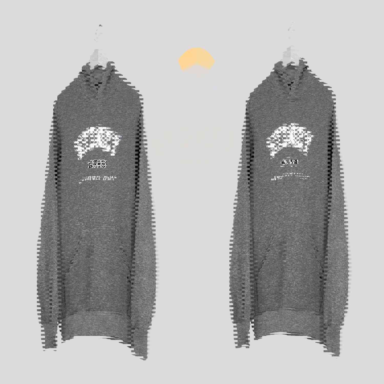Vintage Sydney Gray Hoodie Sweatshirt - Size XS, Fits Like M