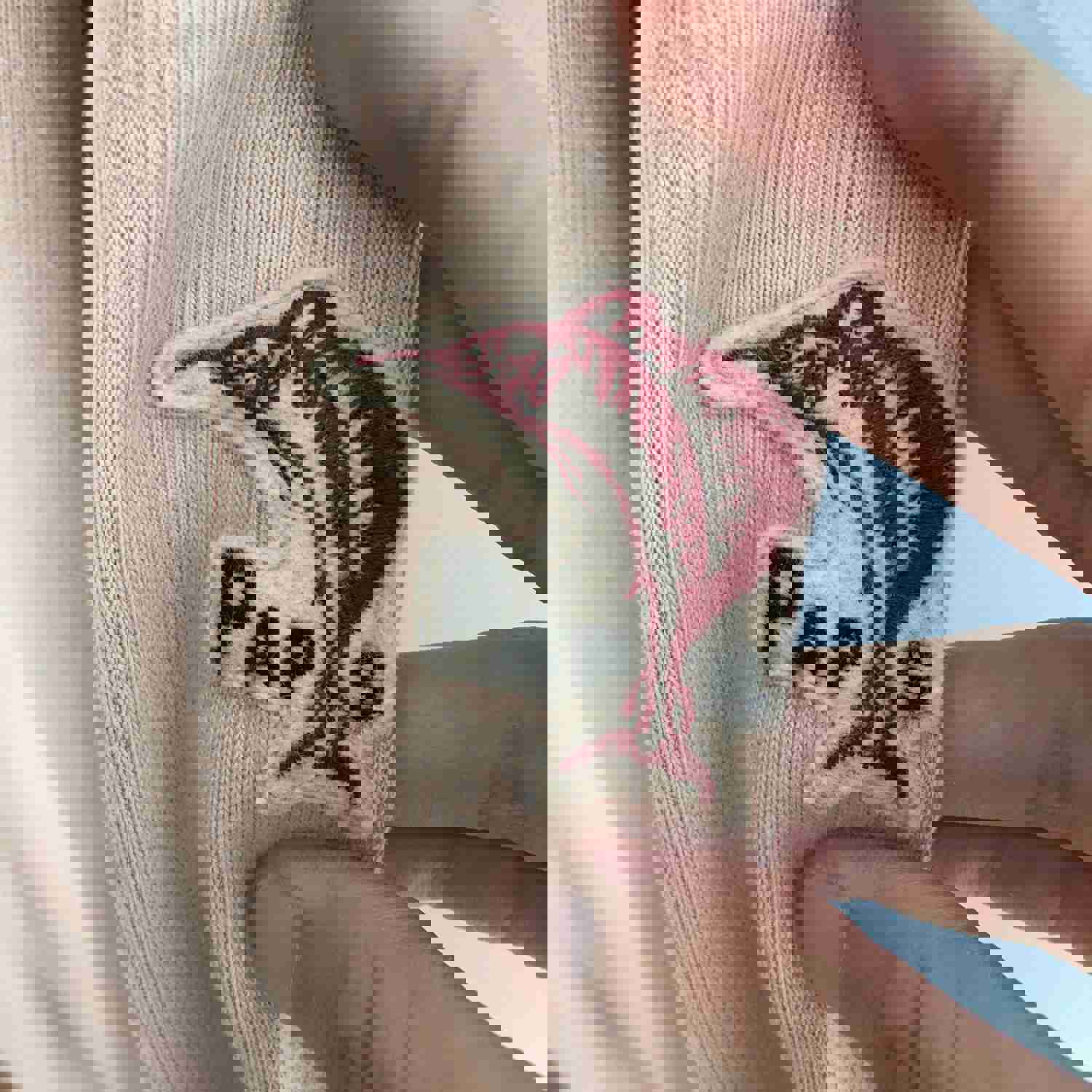 Vintage 90s Papas Maniere De Heming Hoodie Sweatshirt, Size M