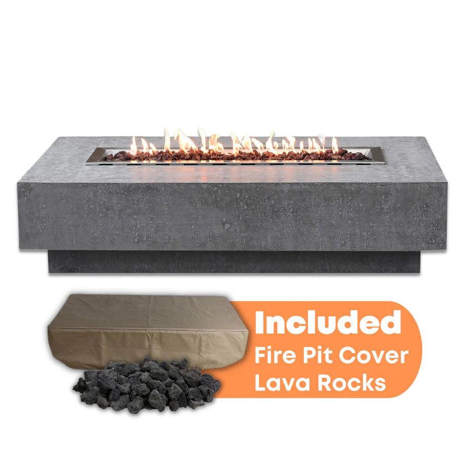 Elementi Hampton Concrete Outdoor Fire Pit Table
