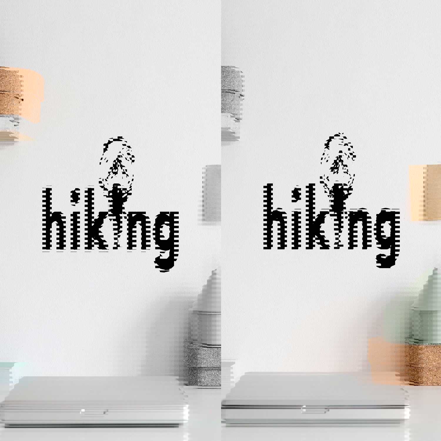 Durable Outdoor-Themed Vinyl Wall Decal for Adventure Lovers
