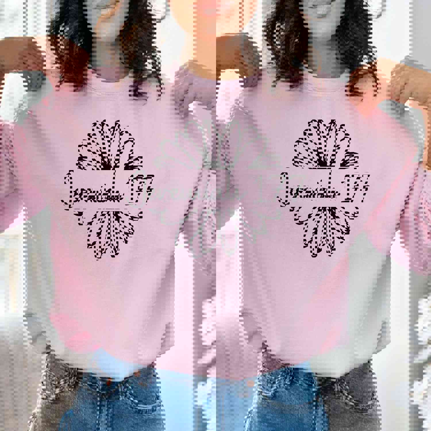 Inspirational Jeremiah 17:7 Floral Unisex Sweatshirt