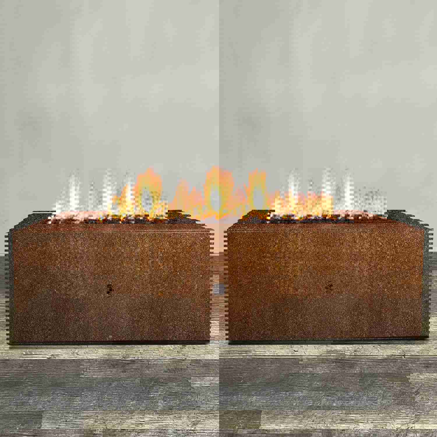Starfire Designs Gravity 72" x 38" Rectangle Corten Steel Gas Fire Pit