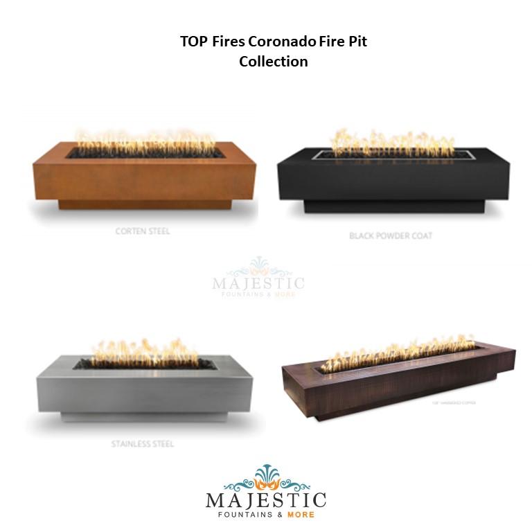 Elegant Wood Grain Concrete Fire Pit with Cover