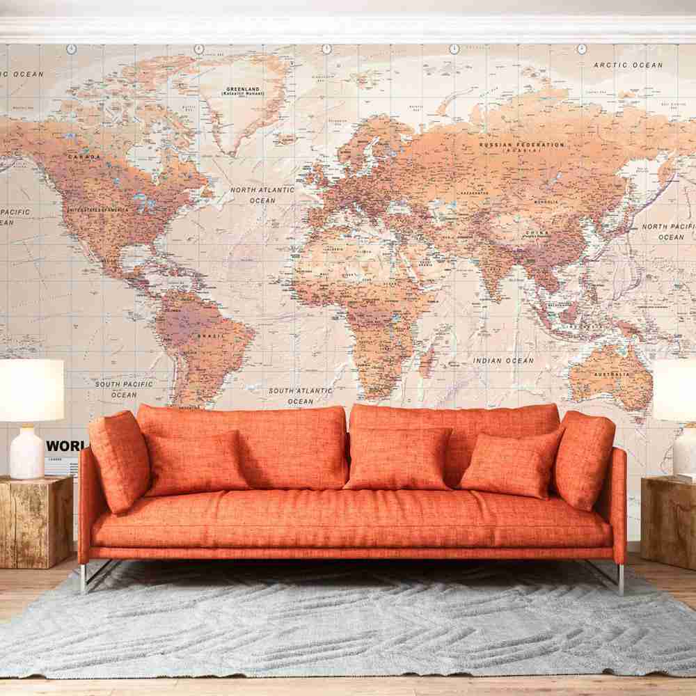 World Map Peel & Stick Wall Mural - Transform Your Space