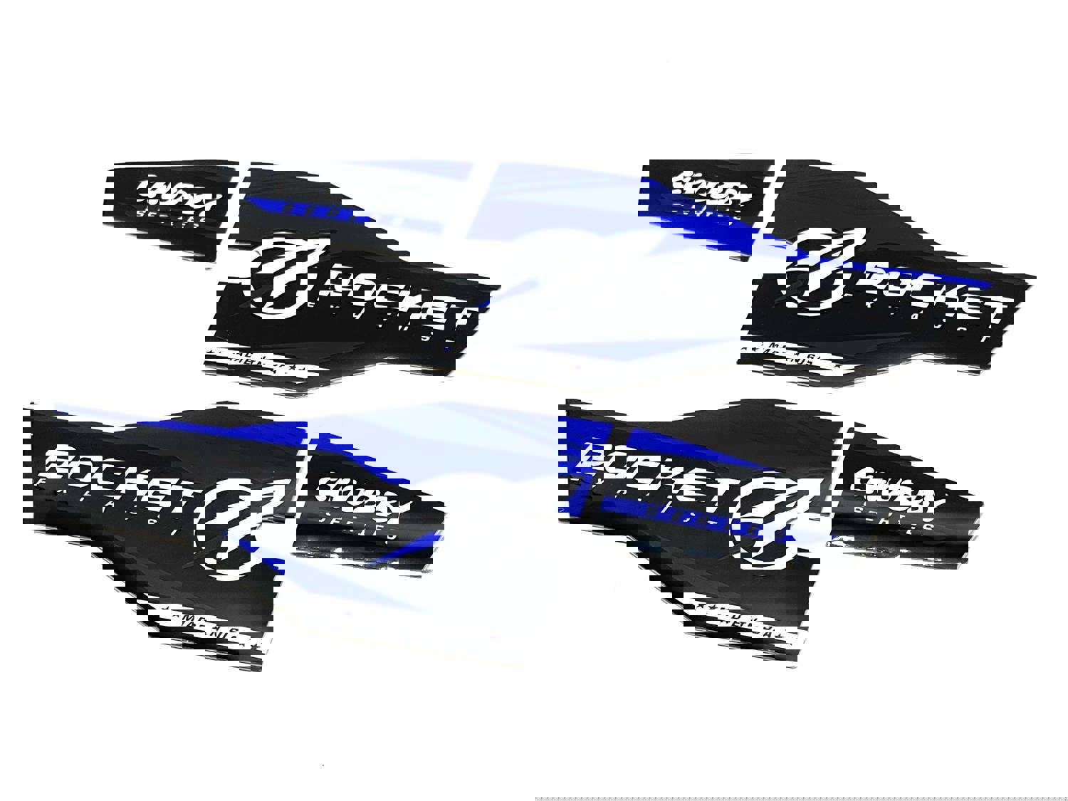 Chubby Pitbike Exhaust Replacement Decals Set