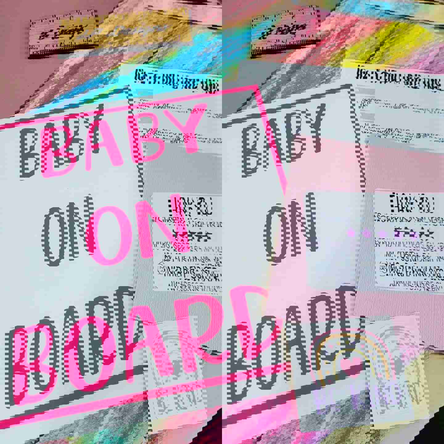 Baby on Board Car Decal - Safety Sticker for Little Ones