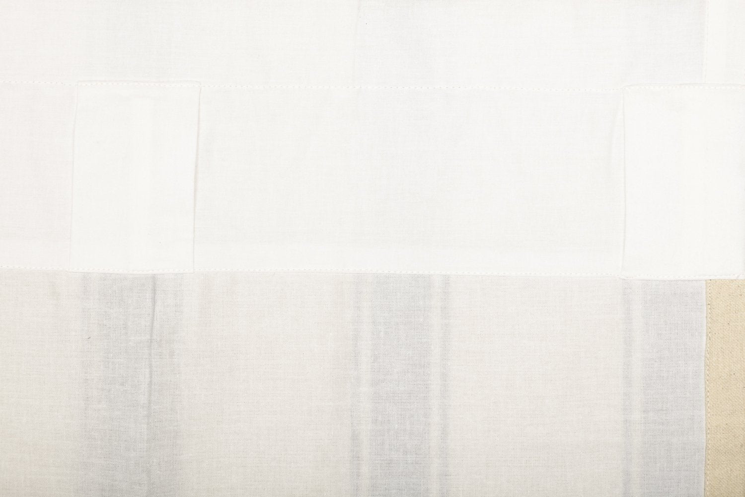 Elegant Country Style Grace Grain Sack Stripe Lined Prairie Swag Curtains