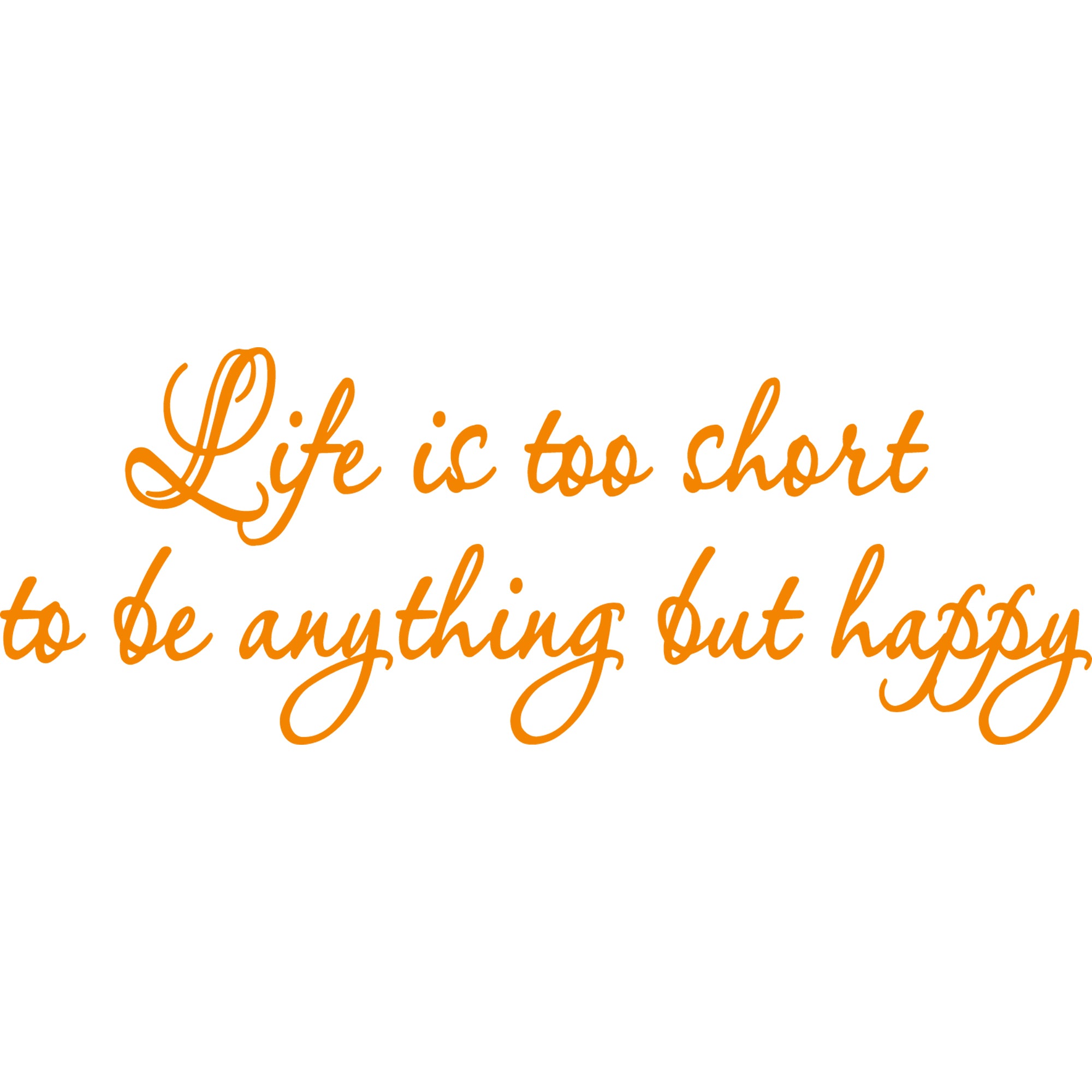 Happy Life Wall Decal - Add Joy to Your Space