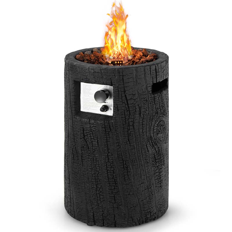 Elegant Outdoor Propane Fire Pit with Auto-Ignition, 30,000 BTU