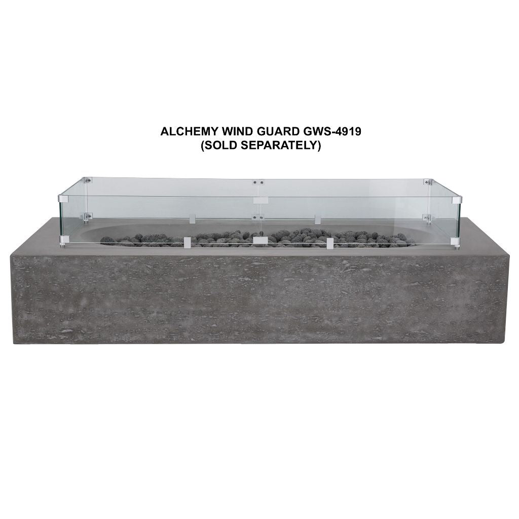 Shangri-La Fire Table: Elegant Outdoor Concrete Gas Fire Pit