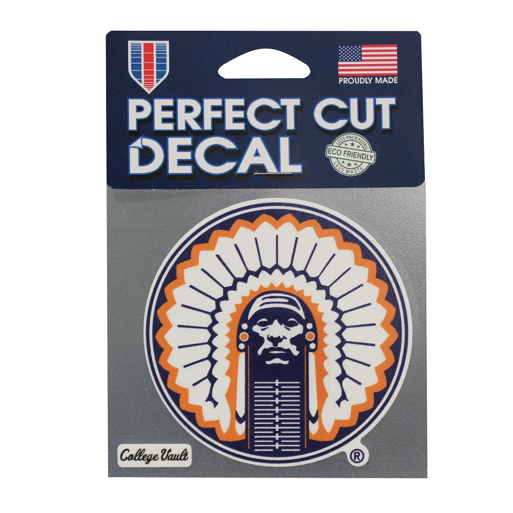 Illinois Fighting Illini Chief Illiniwek Decal - Show Your Team Spirit!