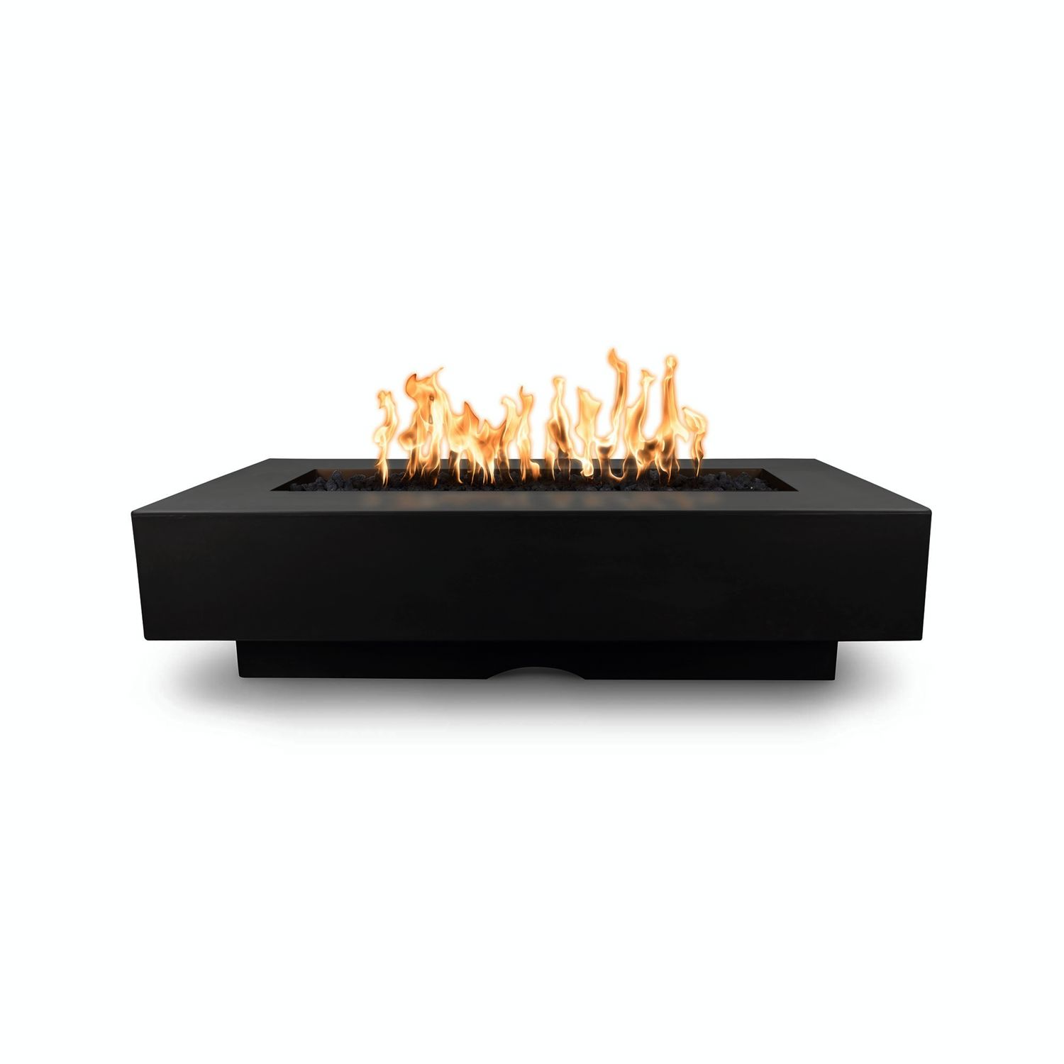 72" Del Mar GFRC Concrete Rectangle Fire Pit Table - Luxurious Outdoor Heating