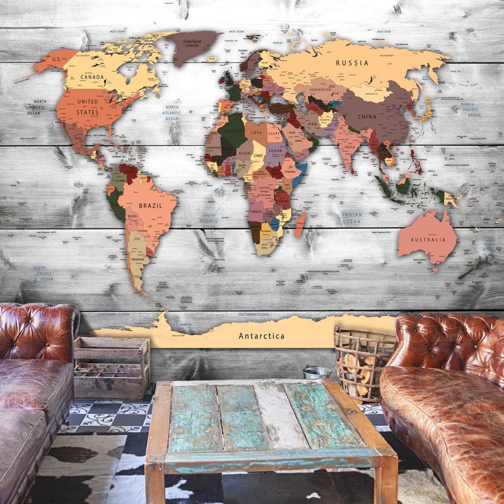 World Map Peel & Stick Wall Mural - Transform Your Space