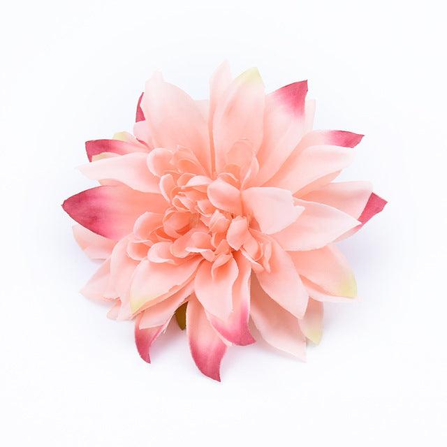 10 Pieces Elegant Silk Gerbera Flower Heads for Wedding and Home Decor